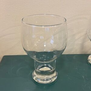 Vintage Libbey Hollow Stem Beer Glasses - set of 4.